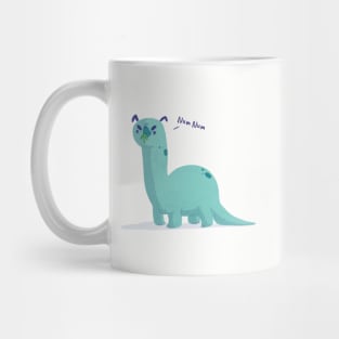 Long neck dog-osaurs Mug